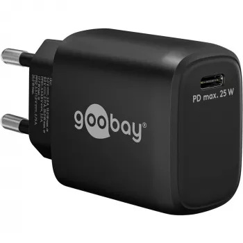 Goobay 65367 Įkroviklis Vidaus AC Nešiojamiesiems Kompiuteriams Išmaniesiems Telefonams Planšetiniams Kompiuteriams Juoda