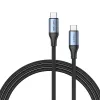 Vention USB4 Gen 3x2 Type-C į Type-C kabelis 1 m, 5 A, aliuminio lydinys, medvilnės pynė