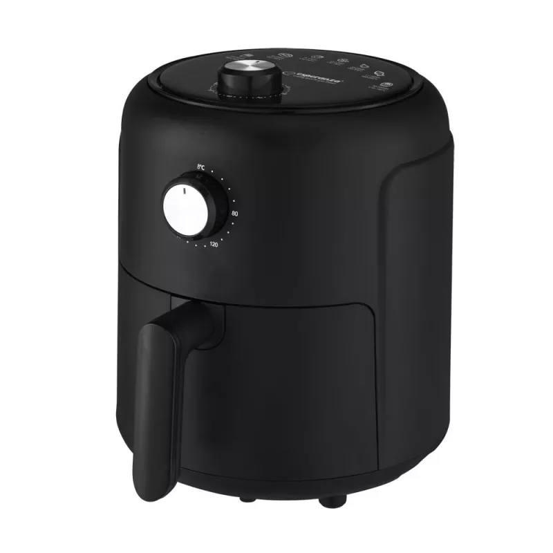 Karšto oro gruzdintuvė ESPERANZA EKA001, 2,6 l, 1000 W, 7 programos, juoda, kompaktiška pastatoma