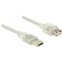 USB laidas DeLOCK 83884 USB 2.0 3m permatomas
