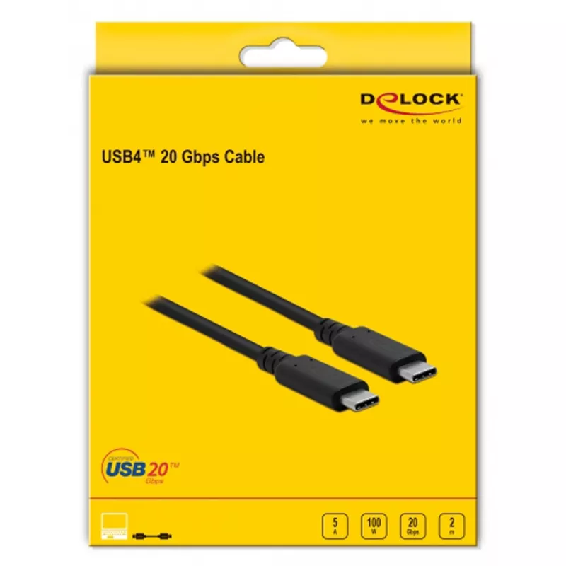 USB kabelis DeLOCK USB4 20 Gbps 2 m