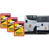 Transporto priemonių įspėjamasis ženklinimas IWH 097610 — 3 atšvaitų plokščių rinkinys, skirtas matomumui prie kelio