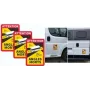 Transporto priemonių įspėjamasis ženklinimas IWH 097610 — 3 atšvaitų plokščių rinkinys, skirtas matomumui prie kelio