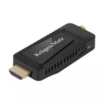 Mini DVB-T2 H.265 HEVC imtuvas KRUGER & MATZ KM9998, 470–862 MHz, 1 imtuvas, HDMI, USB, 720p
