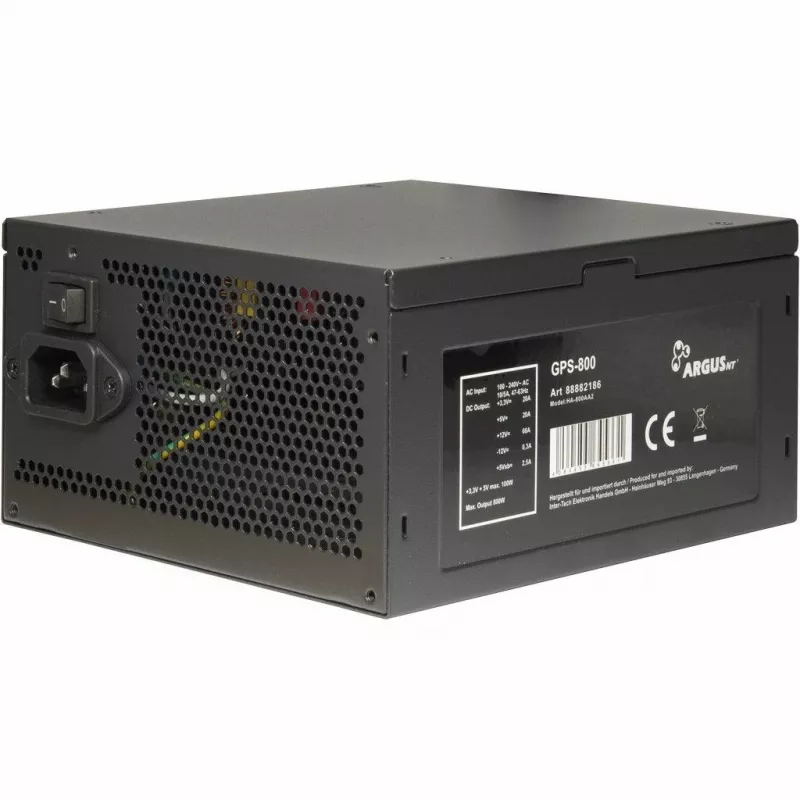 Inter-Tech Argus GPS-800 800W maitinimo blokas, 80+ Gold, ATX, 14 cm ventiliatorius