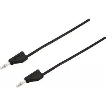 VOLTCRAFT Test Lead [Plug 4 mm - Plug 4 mm] 5 m Juoda MSB-300 (MSB-300-5-SW)