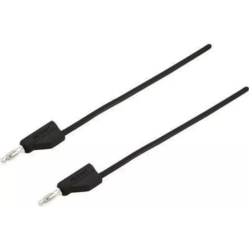 VOLTCRAFT Test Lead [Plug 4 mm - Plug 4 mm] 5 m Juoda MSB-300 (MSB-300-5-SW)
