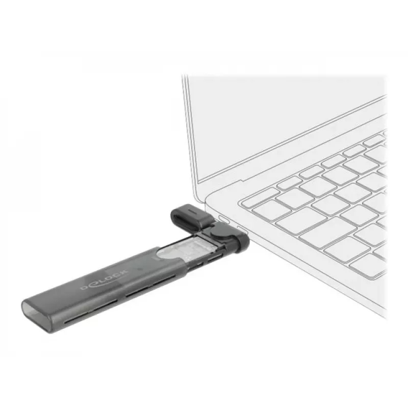 SSD dėklas DeLOCK 42635 juodas M.2