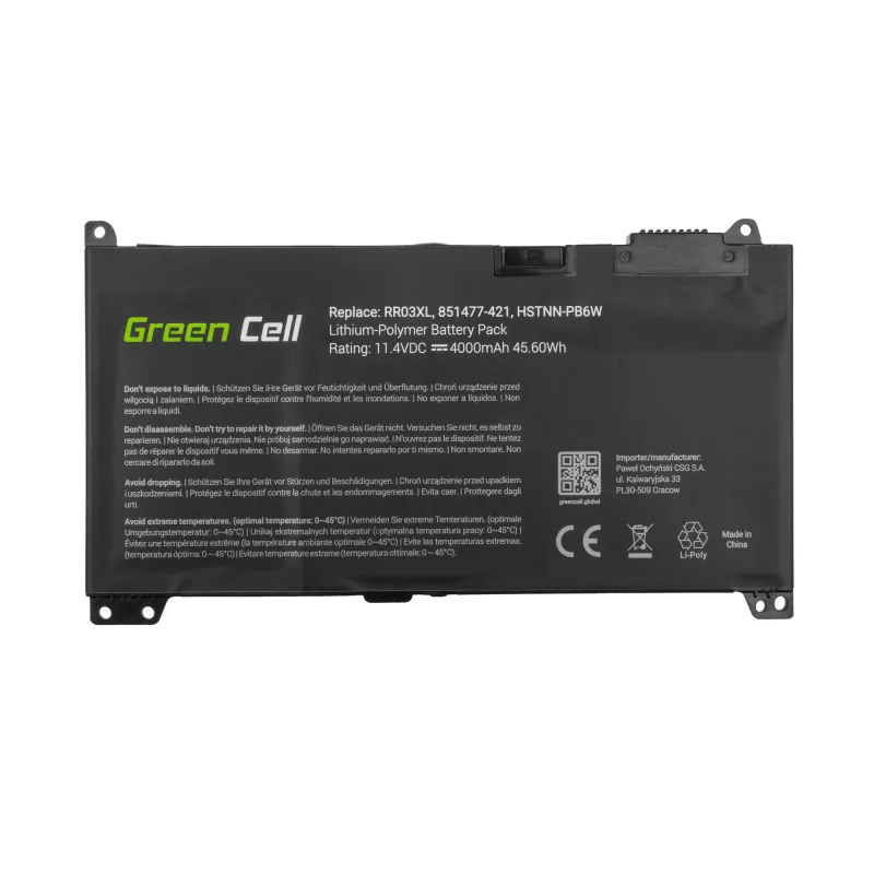 Green Cell HP122 nešiojamojo kompiuterio atsarginė baterija (HP122)