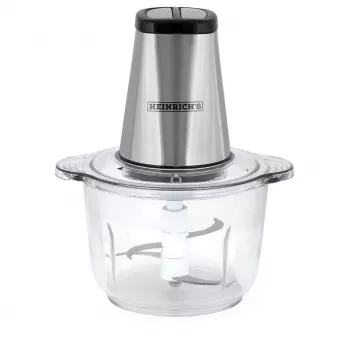 Elektrinis smulkintuvas HEINRICH'S HMZ 8850, 500 W, 2 l dubuo, 4 peiliai, polimeras, sidabrinis