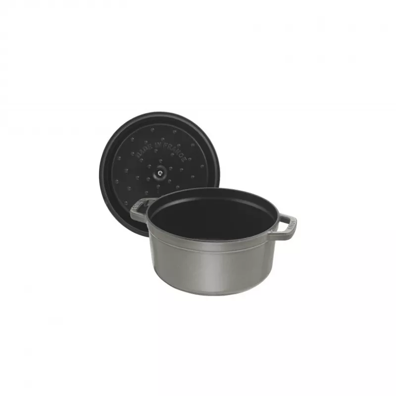 Cocotte Staub 20 cm pilkas ketaus puodas