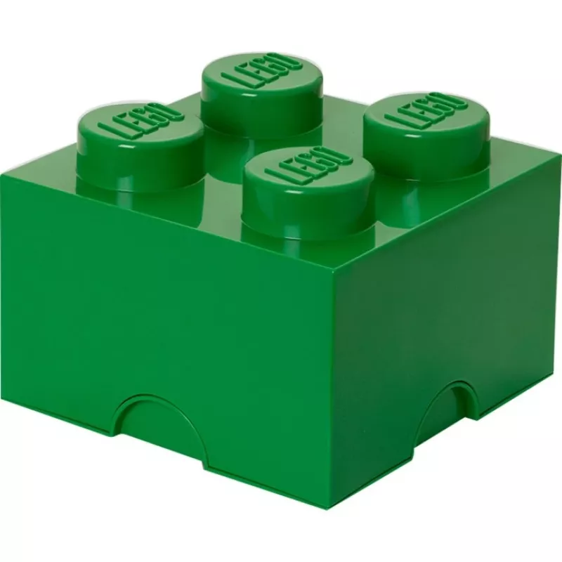 LEGO Storage Brick 4 Green, žalia laikymo dėžutė