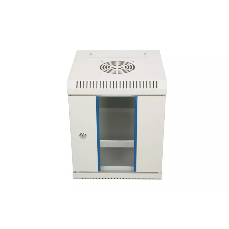 Prie sienos tvirtinama spinta Extralink Rackmount cabinet 6U 10 colių Pilka Užrakto užraktas Kabelių valdymas