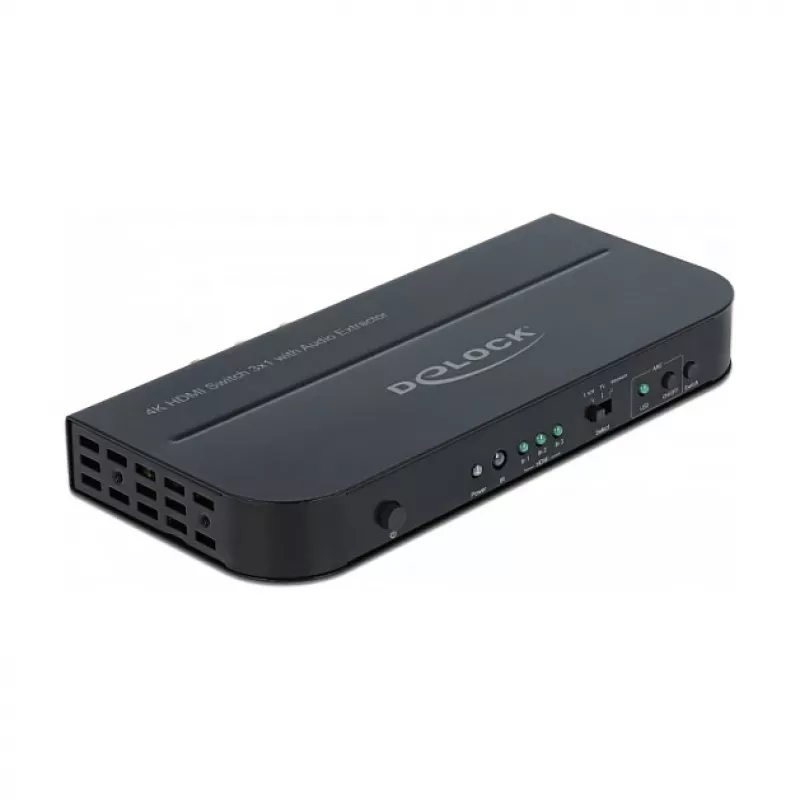 HDMI jungiklis DeLOCK 3 x HDMI įėjimas į 1 x HDMI išėjimas 4K 60 Hz