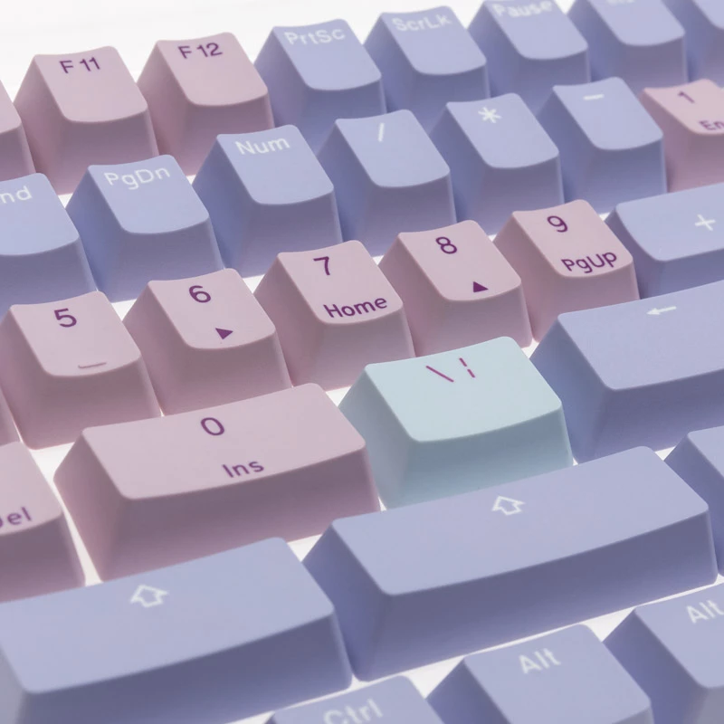 Keycap rinkinys Ducky Macaron PBT Doubleshot 133 klavišams mechaninėms klaviatūroms, Ducky DCA132-USMACOEPD1