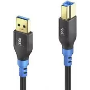 USB kabelis PureLink FI-U300-020 2 m USB 3.2 Gen 1 USB A USB B Juoda Mėlyna