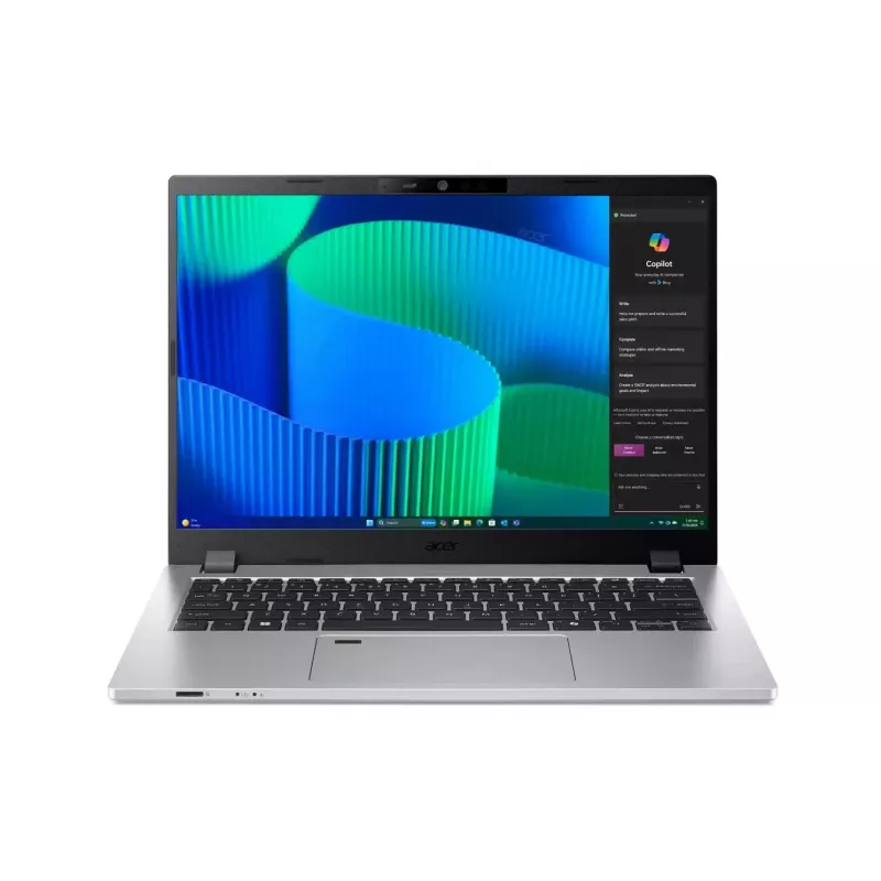 Nešiojamas kompiuteris Acer TravelMate P2 TMP214-56-TCO-54AL 14 colių Intel Core 5 120U 16GB 512GB Intel Graphics Windows 11 Pro