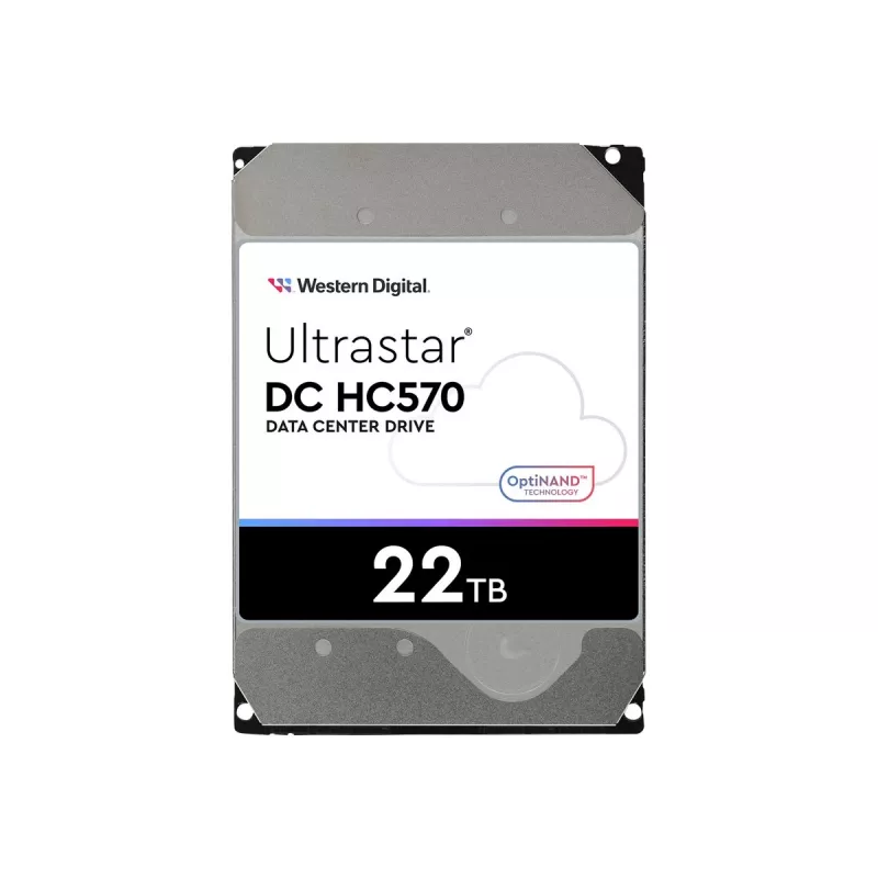 3,5 colio SAS HDD Western Digital Ultrastar DH HC570 22 TB, 12 Gbit/s, 7200 RPM, 512 MB talpyklos