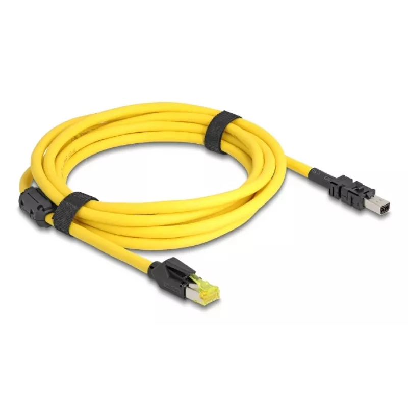Tinklo kabelis DeLOCK 81252 Juodas Geltonas 3 m Cat6