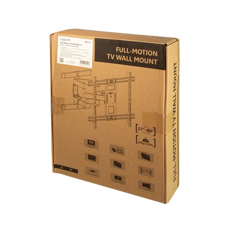 TV laikiklis LogiLink BP0114 2,03 m (80 colių) juodas