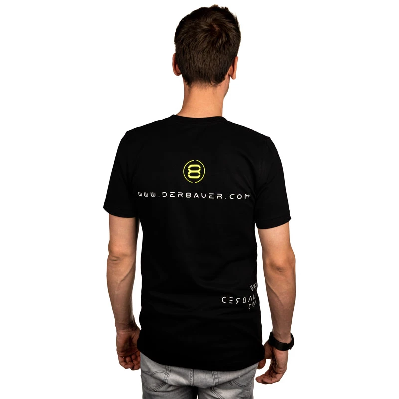 T-shirt der8auer YT-Design dydis S - medvilniniai laisvalaikio marškinėliai, der8auer prekės ženklas
