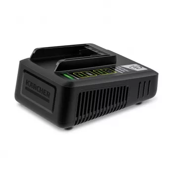 Baterijos įkroviklis Karcher 2.445-032.0 — 18 V Li‑Ion, vienos vietos, 25×13,3×8,7 cm, 700 g