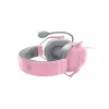 Headset Razer Juodashark V2 X laidinės binauralinės žaidimų ausinės, 3.5mm, virtualus 7.1, 32Ω, putplasčio ausų pagalvėlės, rožinė