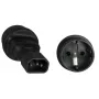 Microconnect PE14CEEAD maitinimo kištuko adapteris C14 Type F juodas