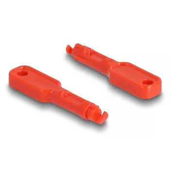 Prievado blokatorius DeLOCK 20928 RJ-45 Raudonas Plastikinis 11 vnt.