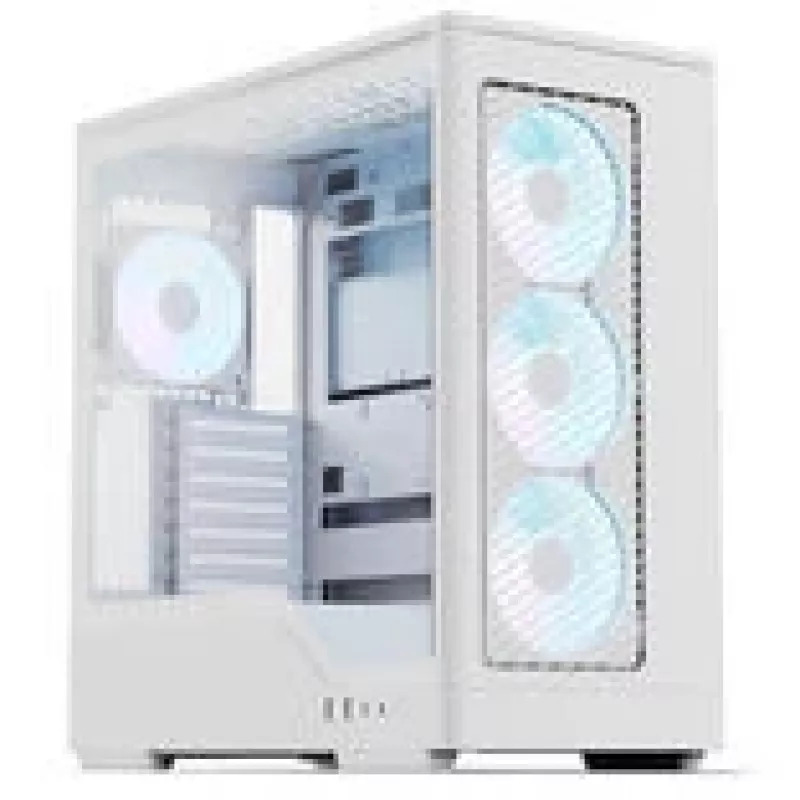 Kompiuterio korpusas AEROCOOL D520A Midi-Tower ATX Grūdintas stiklas RGB — baltas
