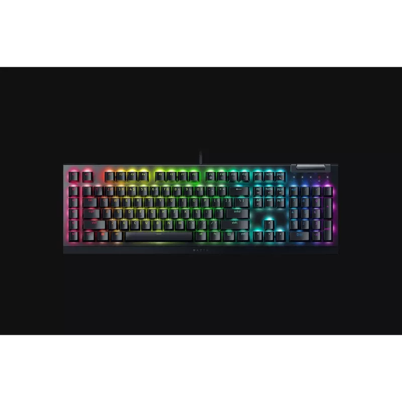 Razer JuodaWidow V4 X klaviatūra, žaidimų, USB, QWERTZ, vokiška, juoda