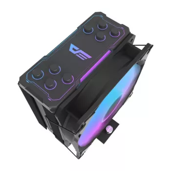 240 mm Darkflash kompiuterio radiatorius Z4 PRO MIST Juoda su RGB apšvietimu