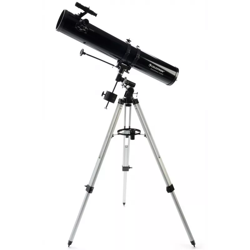 Celestron PowerSeeker 114EQ refraktorius 45x, juodas