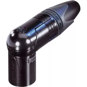 Neutrik XLR-Connector Plug, angled Number of Poles: 5 Juoda NC5MRX-B 1 vnt. (NC5MRX-B)