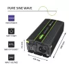 Automobilinis inverteris Qoltec Monolith 2000 W juodas 24 V