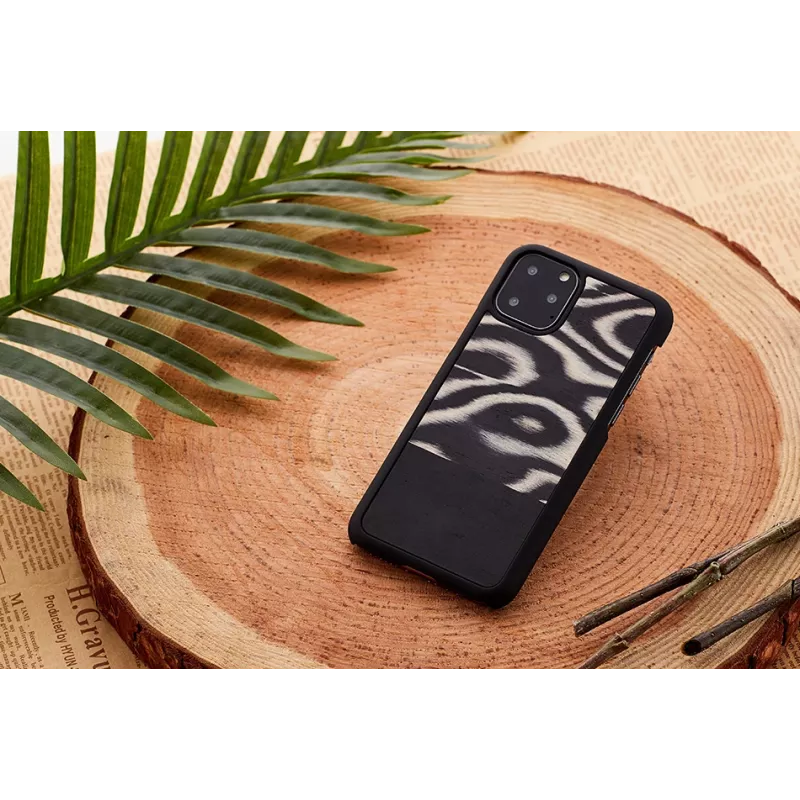 man and wood išmaniojo telefono dėklas iPhone 11 Pro Max — leopardinis juodas raštas