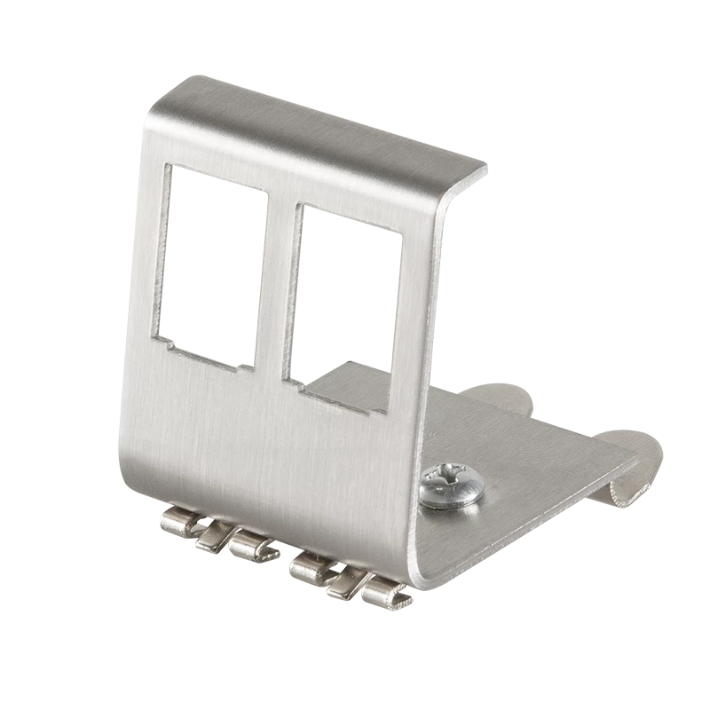 Logilink DIN-Rail adapter - Keystone Jack-DIN-Adapter for rail mounting - 2 Ports (MP0052)