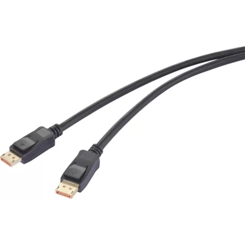 Renkforce DisplayPort jungiamasis kabelis kištukas 2,00 m juodas RF-6562820 8K UHD (RF-6562820)