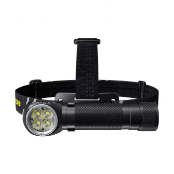 Ant galvos tvirtinamas žibintuvėlis Nitecore HC35 — 4 šviesos diodai, 2700 lm, palaiko 18650/CR123, 138,5 g, juodas