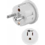 Goobay tinklo adapteris, baltas - JAV/Japonijos lizdas (Tipas B, NEMA 5-15, 3 kontaktų) > Tipas F (Tipas F, CEE 7/4) (45351)