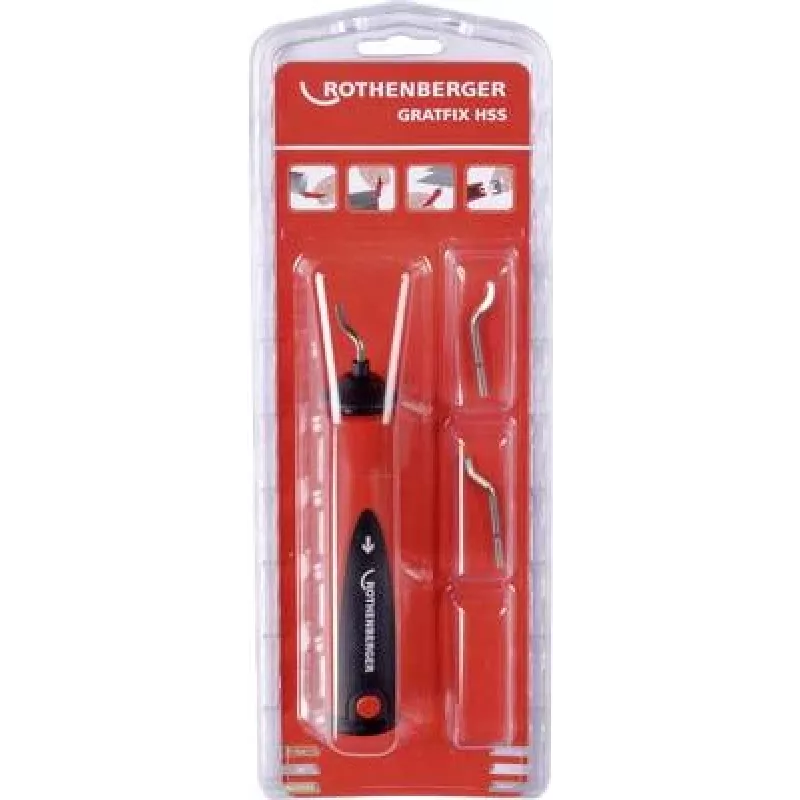 Įrankis šerpetų šalinimui Rothenberger 21651, pakuotės svoris 130 g, pakuotės plotis 300 mm
