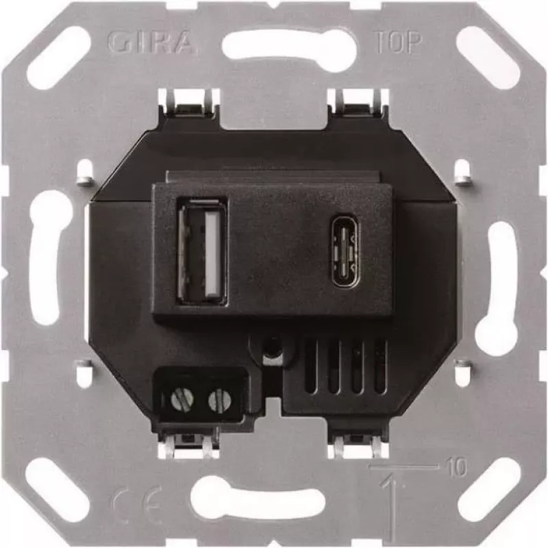 Gira USB-Spannungsversorgung 2-f. Type A/C Insert 236900 (236900)