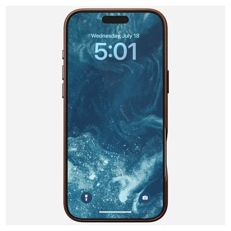 Mobiliojo telefono dėklas Nomad NM01389385, skirtas iPhone 16 Pro Max, 17,5 cm (6,9 colio), rudas, aliuminis / PC / mikropluoštas / oda