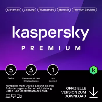 Kaspersky Premium – 5 Devices, 1 Year – ESD-DownloadESD