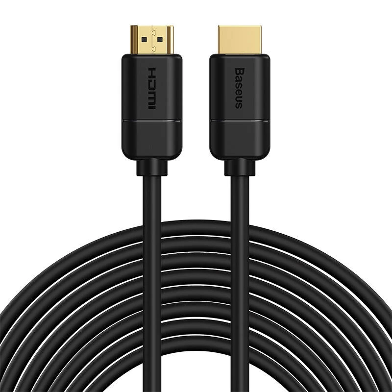 Baseus 2x HDMI 2.0 4K 30Hz laidas, 3D, HDR, 18Gbps, 8m (juodas)