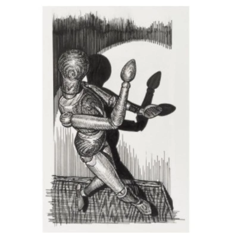 Mechaninių pieštukų rinkinys Faber-Castell 167154 — 6 vnt., juodas plastikinis korpusas, juodas švinas