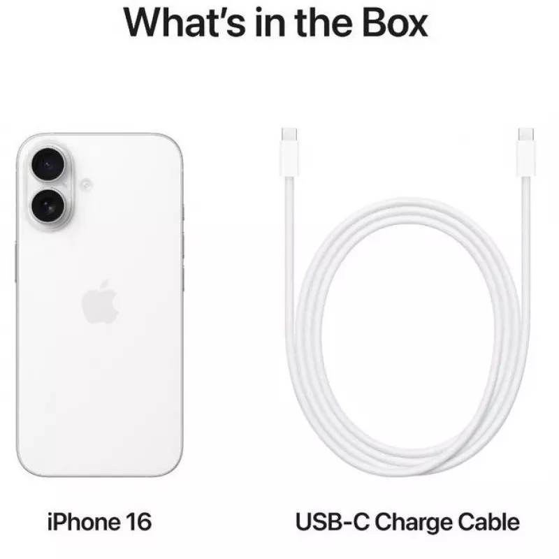 MOBILUSIS TELEFONAS IPHONE 16/128GB BALTA MYE93 APPLE