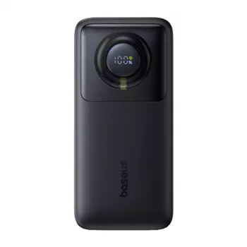 Powerbank Baseus Free2Pull 20000mAh 65W + kabelis (juoda)