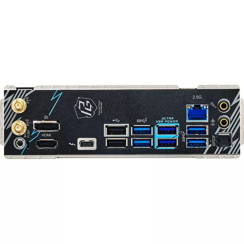 Pagrindinė plokštė ASRock B860M Lightning WiFi — Intel B860, LGA1851, microATX, DDR5, 4 DIMM, Wi‑Fi 6E, 2.5Gb LAN, Thunderbolt 4