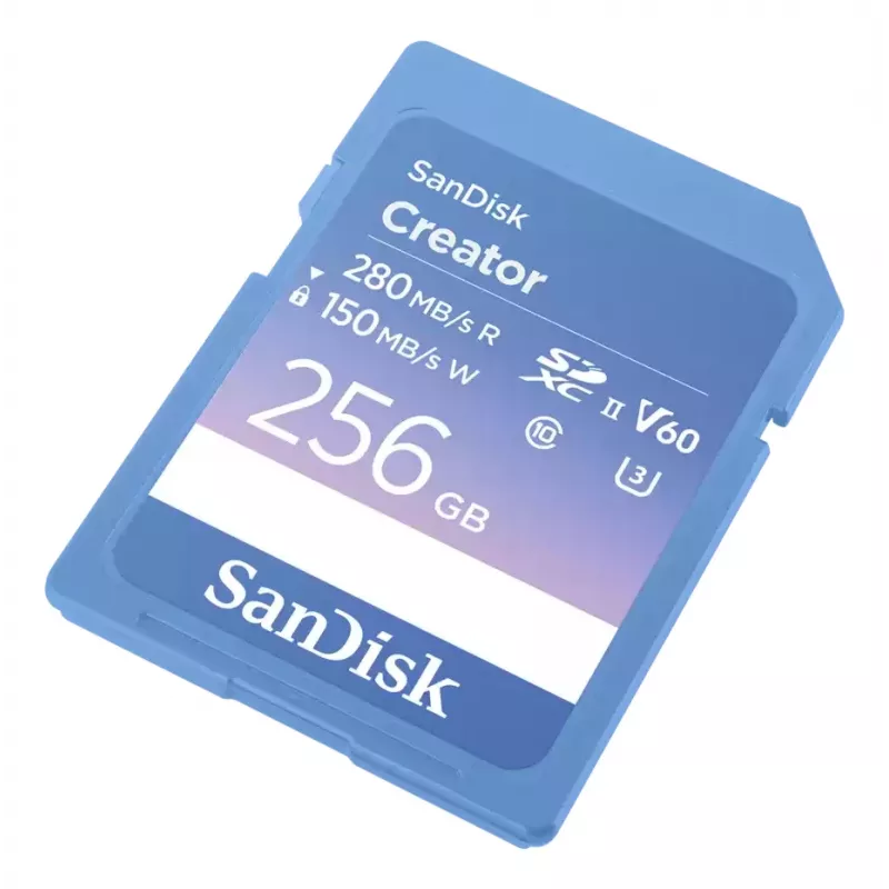 SanDisk Creator SD atminties kortelė UHS-II 256 GB didelis perdavimo greitis iki 280 MB/s